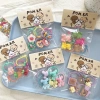 New Korean-style cute children's bow, smiling bear, flower-shaped hair band, colorful polka dot headband and rubber band Specification image